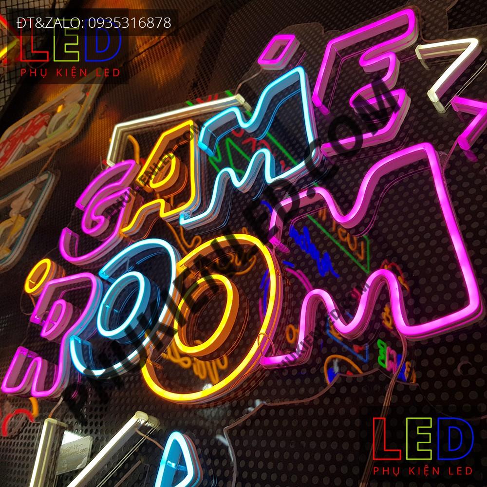 Đèn Led Neon Chữ GAME ROOM Nhiều Màu - GAME ROOM LED Neon Sign, Đèn Led Neon Game Trang Trí Phòng Game