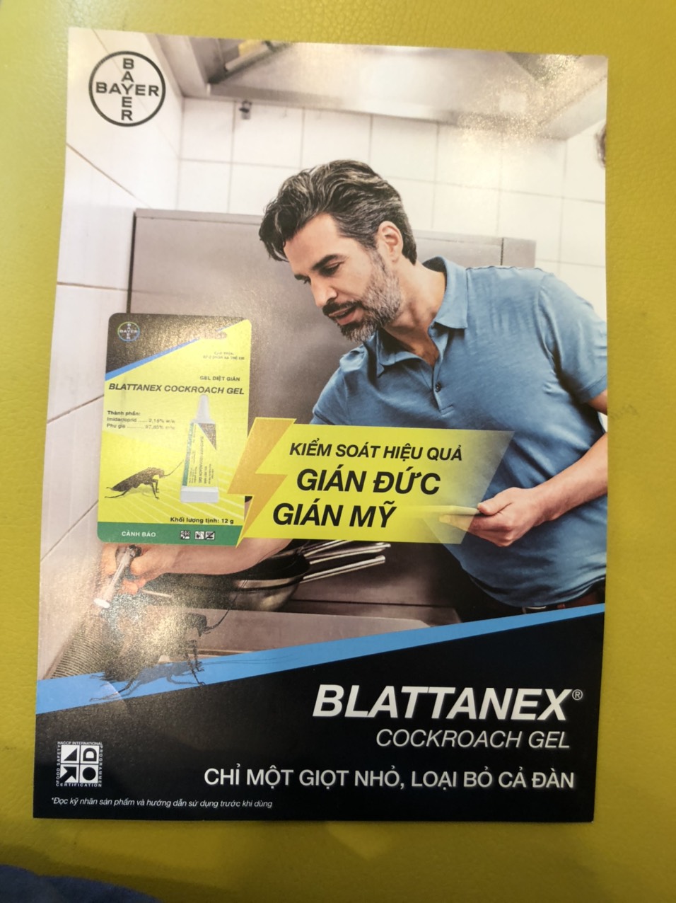 (Nhập Pháp) Gel Blattanex diệt gián Đức, Mỹ, gián nhà...Thích hợp nơi ko phun thuốc như nhà hàng,khách sạn...