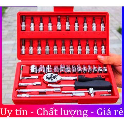 Bộ dụng cụ sữa chữa xe máy ô tô nhà cửa 46 chi tiết đa năng cao cấp