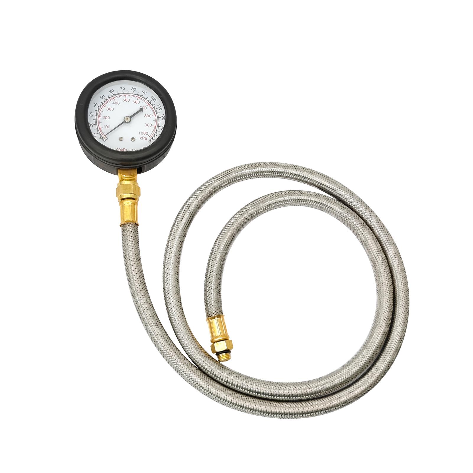 0-150 PSI Engine Fuel Injector Pump Pressure Tester Gauge Kit Oil Pressure Tester Tool Kit for Cars ATVs Trucks Use