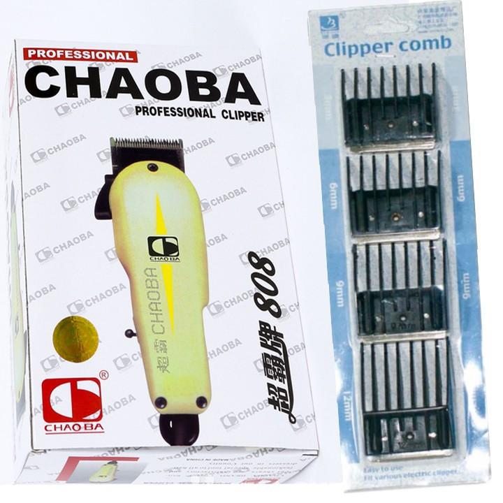 Tông đơ chaoba   TÔNG ĐƠ CẮT TÓC CHAOBA 808 KÈM 4 CỮ CẮT TÓC  MS(591)