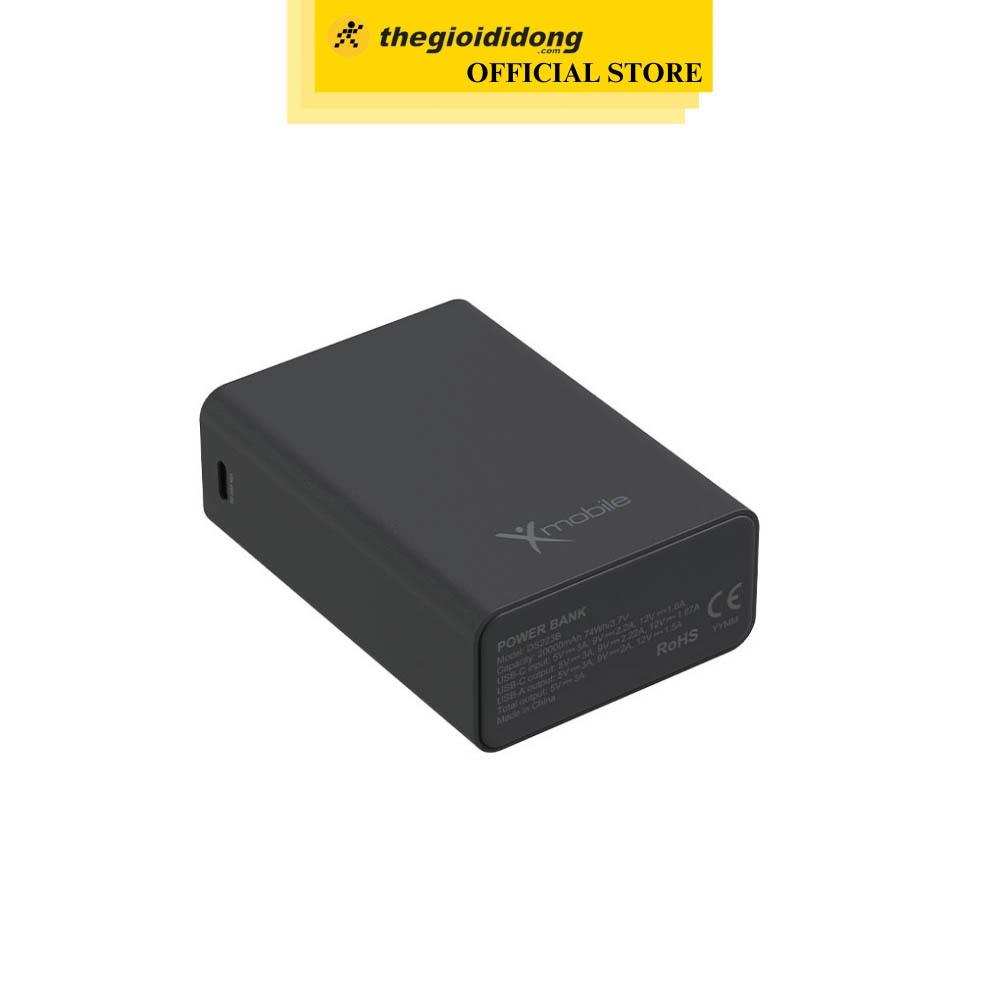 Pin sạc dự phòng Polymer 20000mAh Type C PD QC3.0 20W Xmobile DS223B - Hàng chính hãng