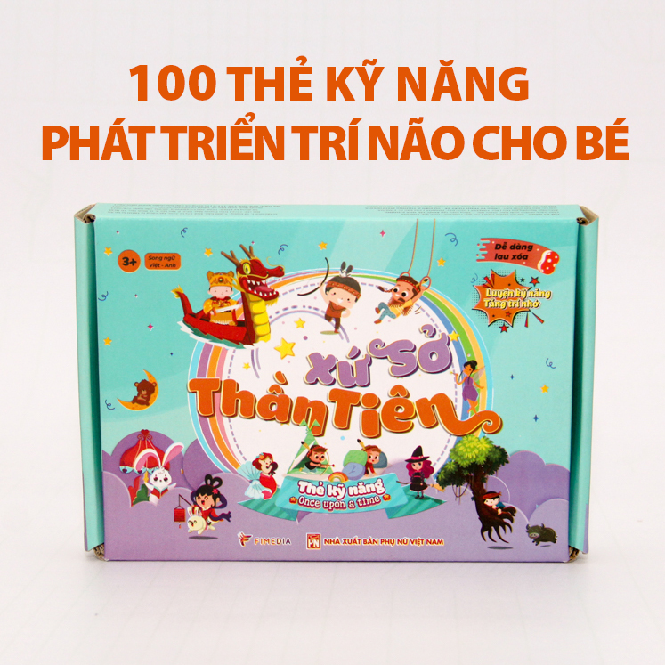 Bộ thẻ trò chơi kỹ năng - Xứ sở thần tiên (100 trò chơi phát triển trí não đa dạng chủ đề cho bé)