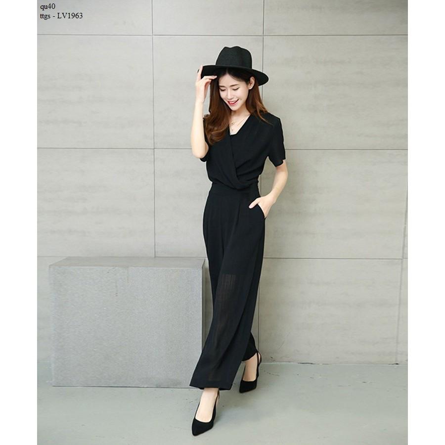 LV1963 JUMPSUIT CỔ ĐẮP CHÉO