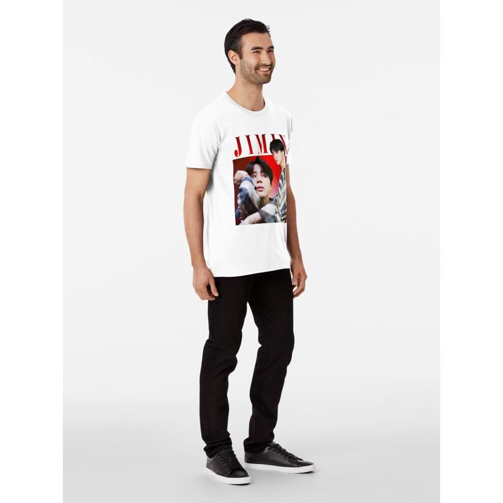 Áo phông in hình Jimin thành viên BTS form rộng cá tính vải mềm mại
