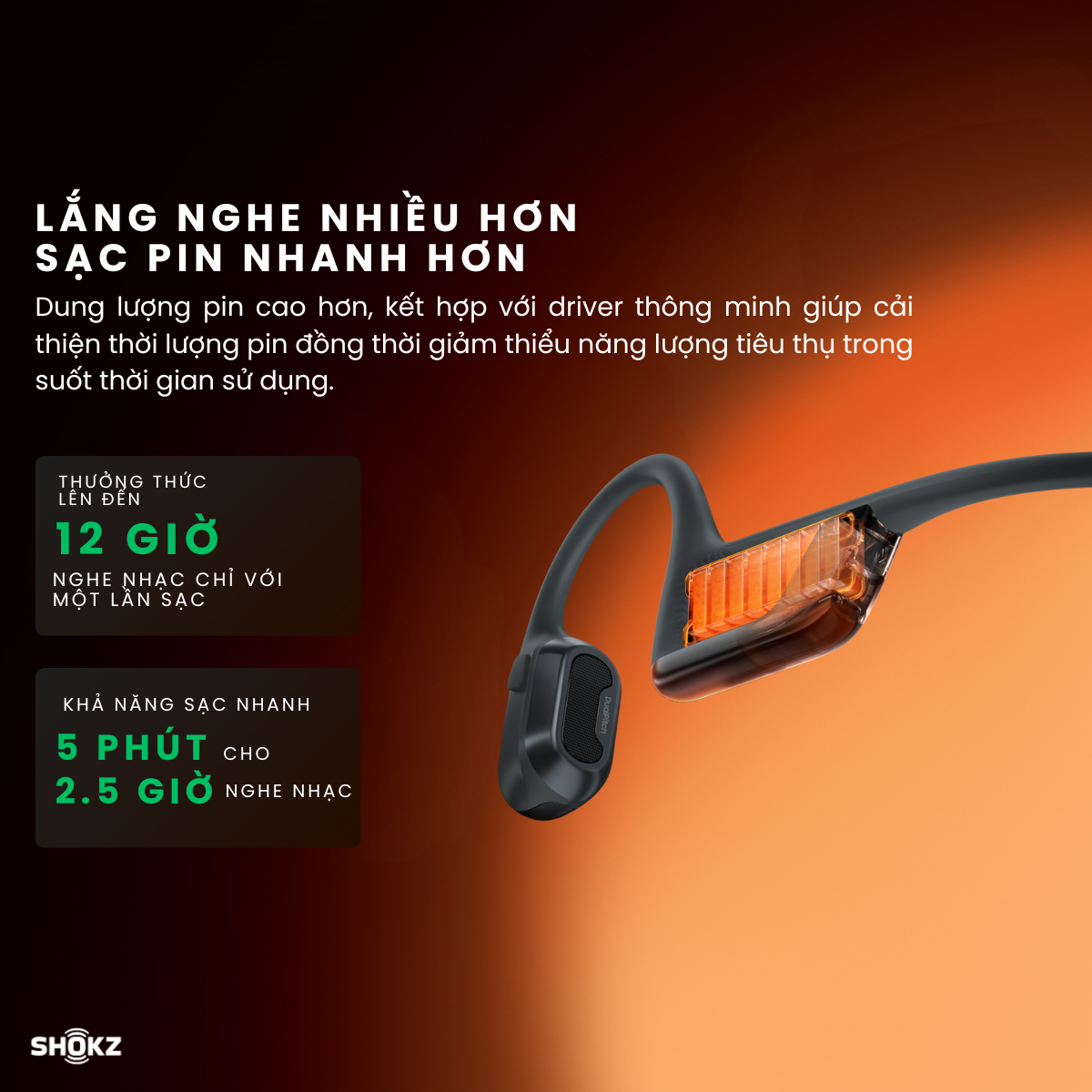 [MỚI] Tai Nghe Bluetooth Thể Thao Truyền Âm Thanh Qua Xương SHOKZ OPENRUN PRO 2 S820 - Bảo Hành 2 Năm - Hàng Chính Hãng