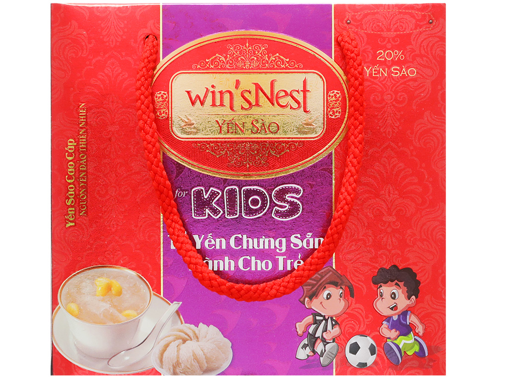 Lốc 6 lọ Yến sào win'sNest Kids (20%) Tổ yến chưng sẵn dành cho trẻ em (420ml/6 lọ)