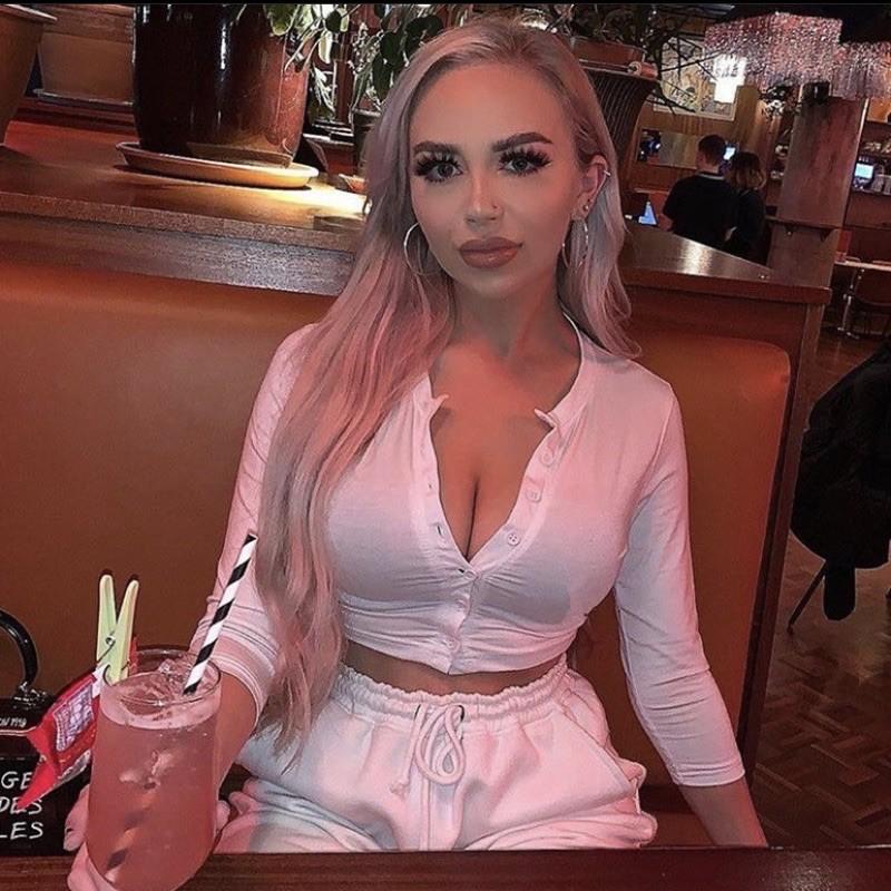 Crop-top tay dài