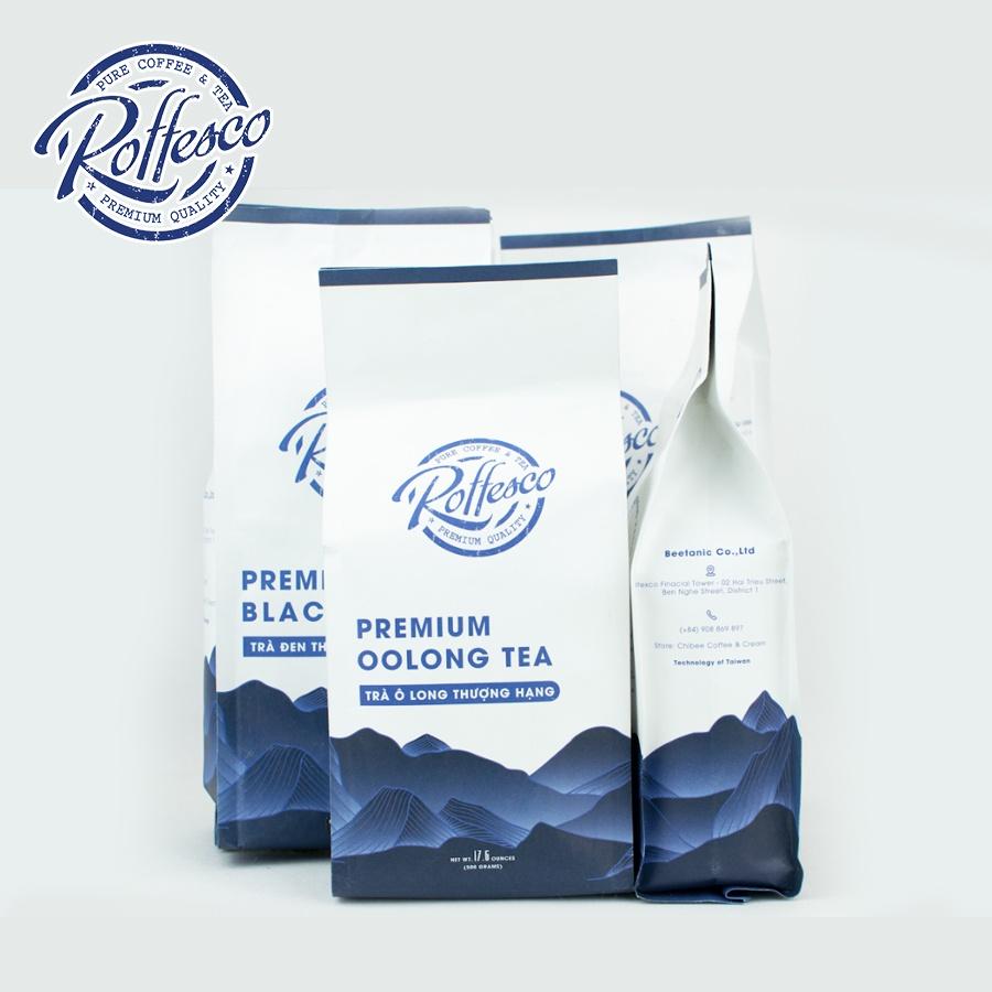 Combo 4 Trà Ô Long Và Trà Đen ROFFESCO PREMIUM OOLONG TEA & PREMIUM BLACK TEA 100% Lá Trà Sạch