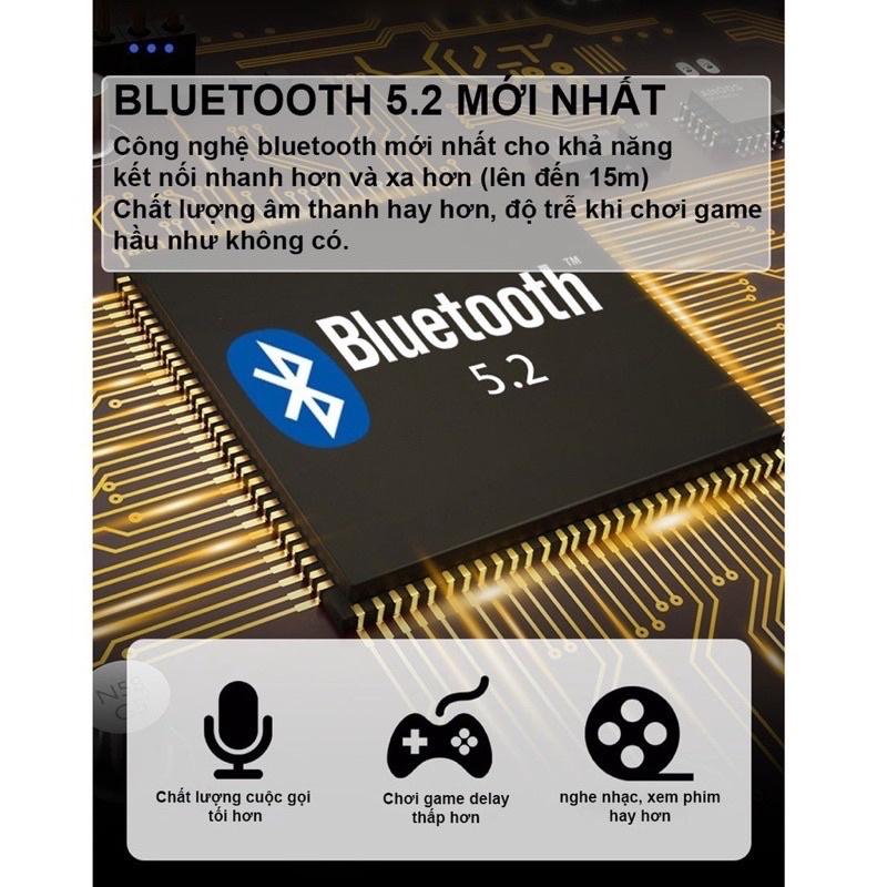 Tai nghe bluetooth gaming S10 Pro cao cấp, cảm ứng, hỗ trợ đàm thoại, nghe nhạc, kiêm sạc dự phòng Pon Case