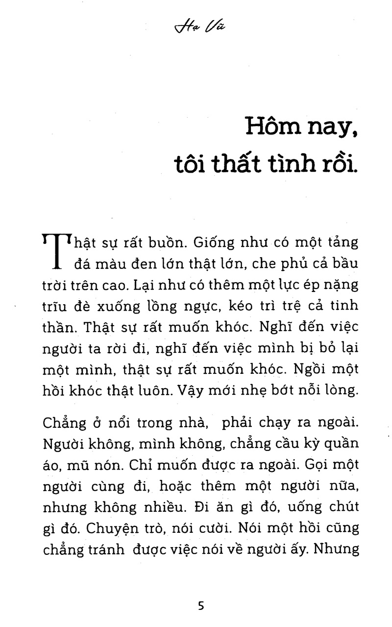 Hôm Nay Tôi Thất Tình - Tặng Kèm Sổ Tay