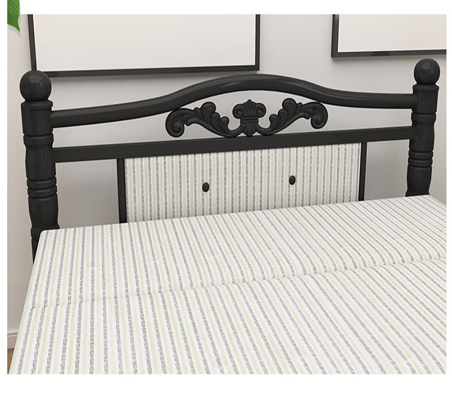 Giường xếp gọn khung sắt Cao cấp mẫu sang trọng - giường ngủ xếp gọn giao màu ngẫu nhiên