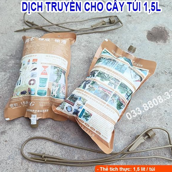 DỊCH TRUYỀN NÂU DÙNG CHO CÂY TÚI TO 1.5LIT - HỖ TRỢ CÂY PHỤC HỒI NHANH