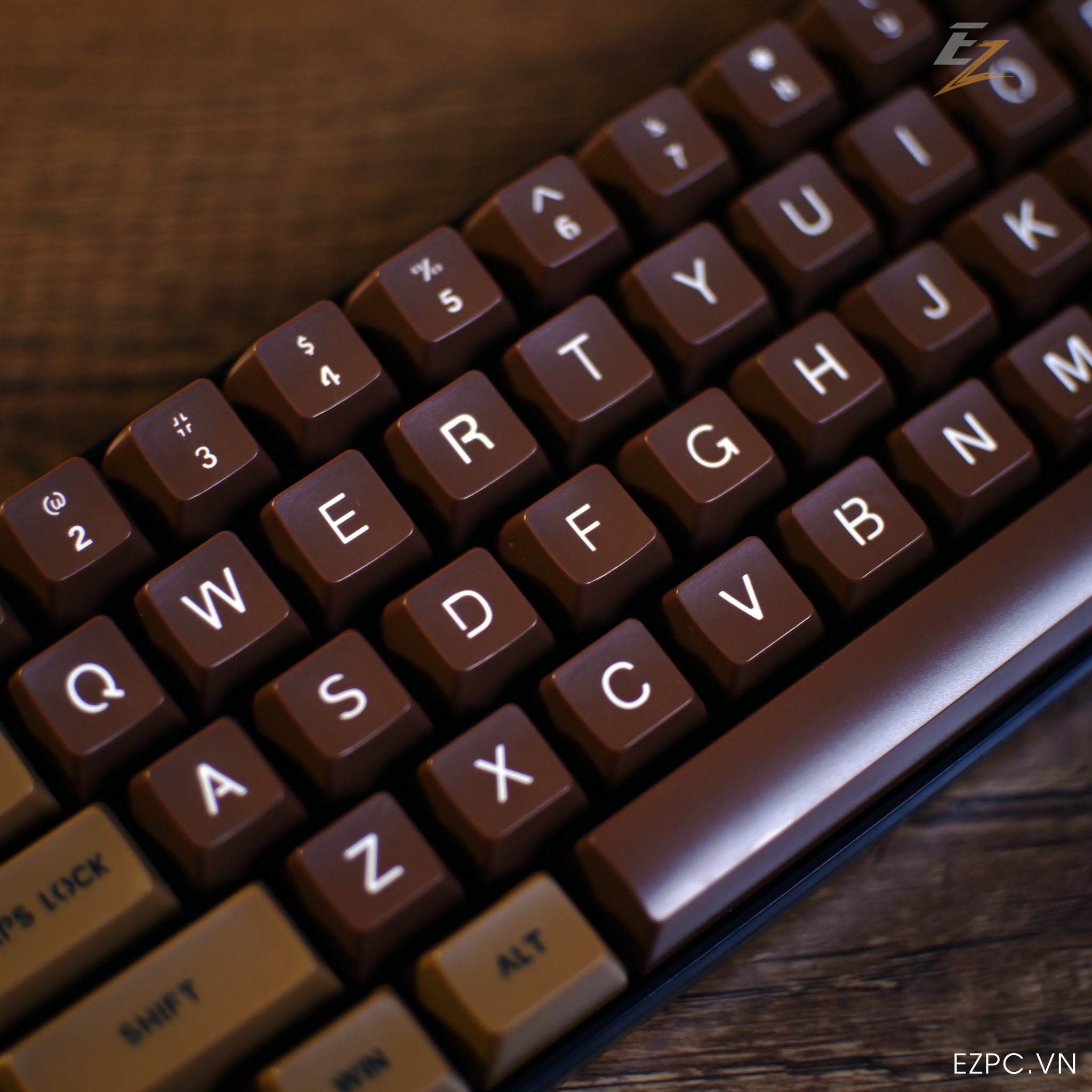 Keycap Dark Chocolate SA Profile ABS Double Shot 108 Phím Cho Bàn Phím Cơ