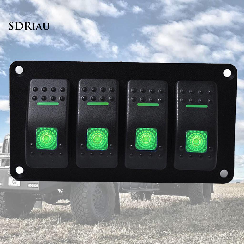 Bảng Công Tắc Điều Khiển 4 Nút Xqcljx 12v-24v Cho Xe Hơi