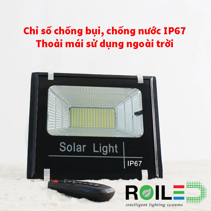 Đèn pha năng lượng sáng trên 14h, chính hãng Roiled RP1-60W