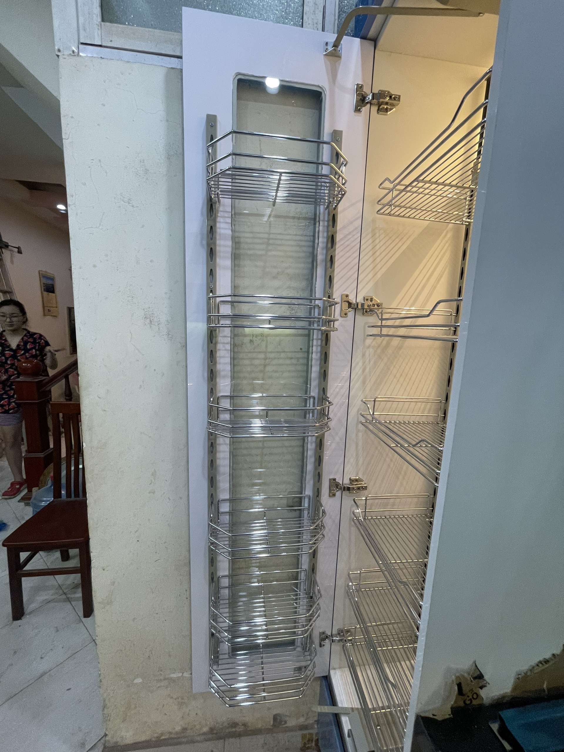 Kệ Để Đồ Khô Liên Hoàn 12 Ngăn 6 Tầng Chất Liệu INOX 304