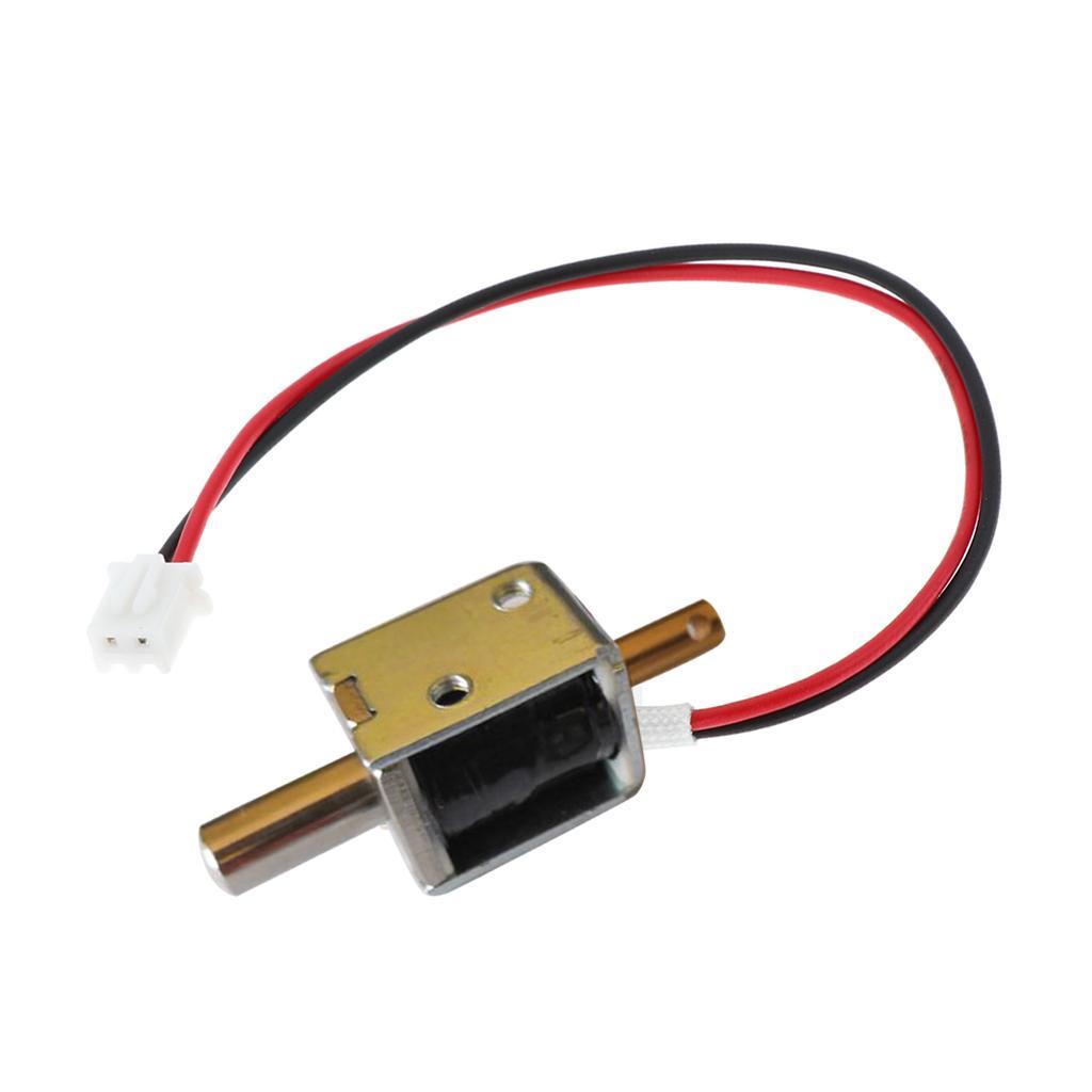 2X DC12V Lock Tongue Push-Pull Luggage Electric Solenoid Assembly Door Drawer