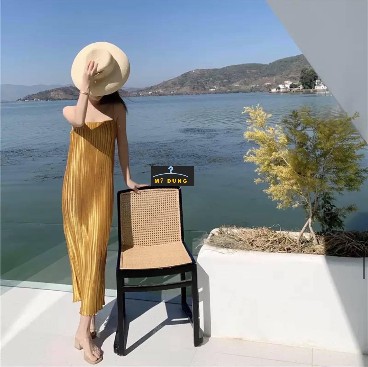 ĐẦM MAXI 2S DẬP LY-ĐƠN GIÃN, NHẸ NHÀNG,SIÊU MÁT