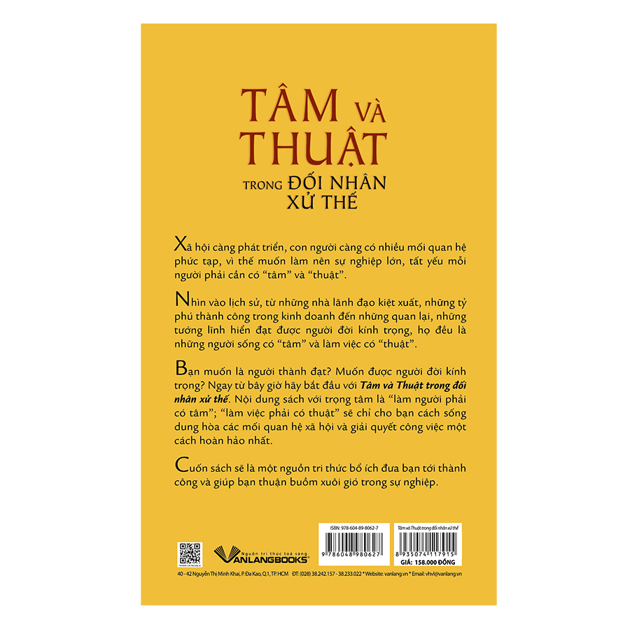 Tâm Và Thuật Trong Đối Nhân Xử Thế