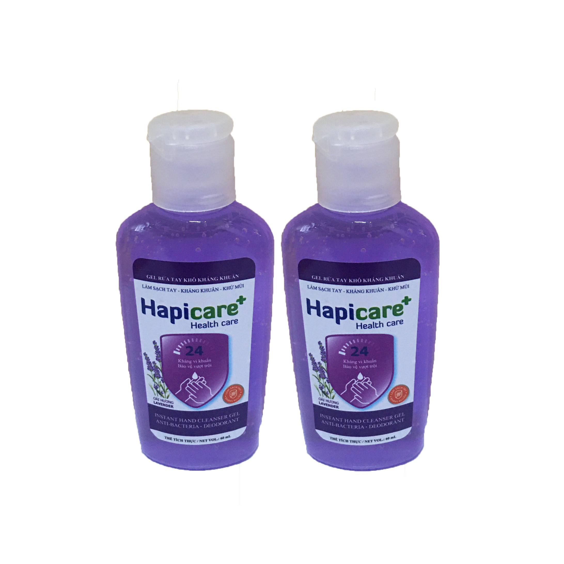 Combo 2 chai gel rửa tay khô Hapicare Lavender 60ml