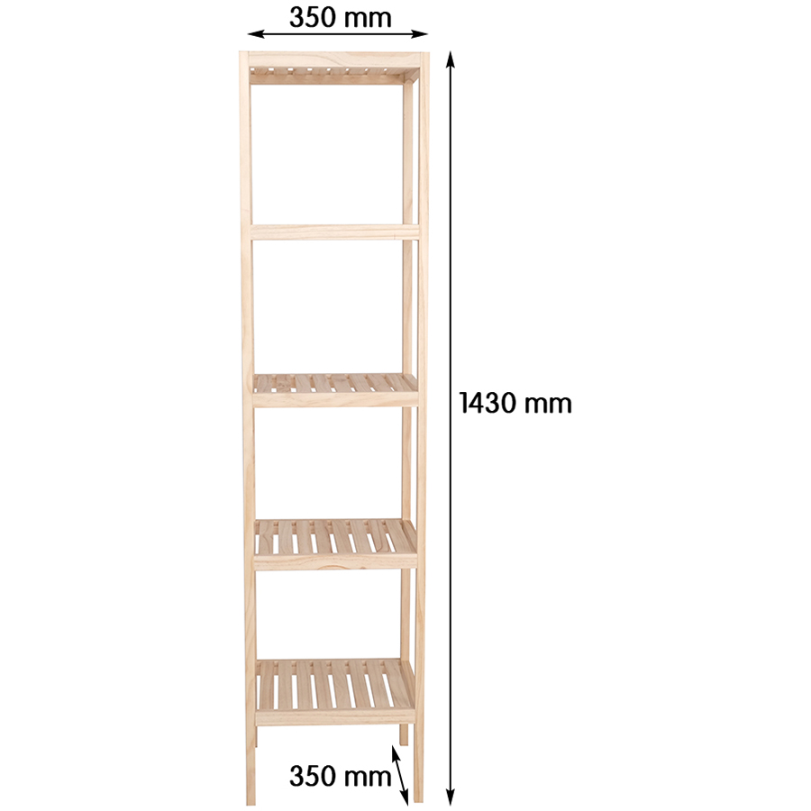 Kệ Vuông Gỗ Đa Năng 5 Tầng Shelf 5F Nội Thất Kiểu Hàn BEYOURs - Gỗ Tự Nhiên