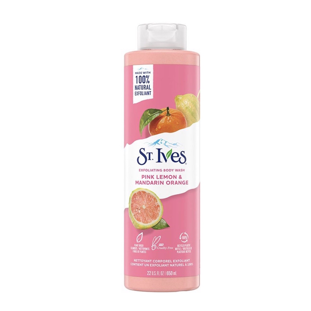 Sữa Tắm ST. IVES BODY WASH Tẩy Tế Bào Chết cam chanh 650ml