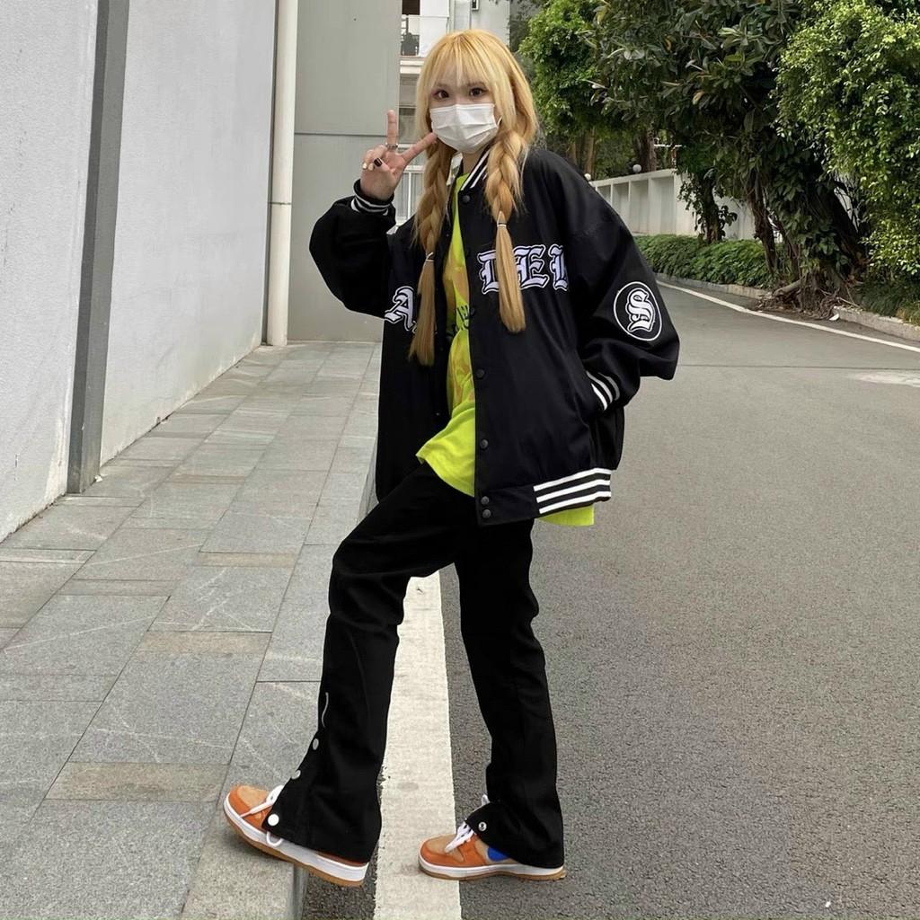 Áo Khoác Dù Nam Nữ Unisex - Áo Khoác Jacket Bombers RAJDER Màu Đen Siêu Hot