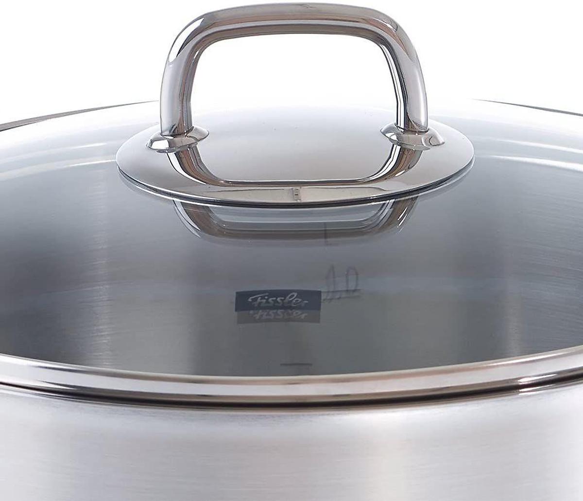 Bộ Nồi Bếp Từ 3 Đáy Fissler Nurberg 4 Món, Chất Liệu Thép Không Gỉ Cao Cấp, Dùng Cho Mọi Loại Bếp