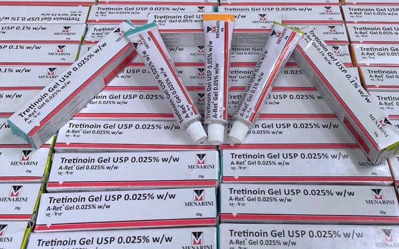 Tretinoin Gel USP Aret, Giảm Mụn Trẻ Hóa Da 0,025/0,05/0,1%