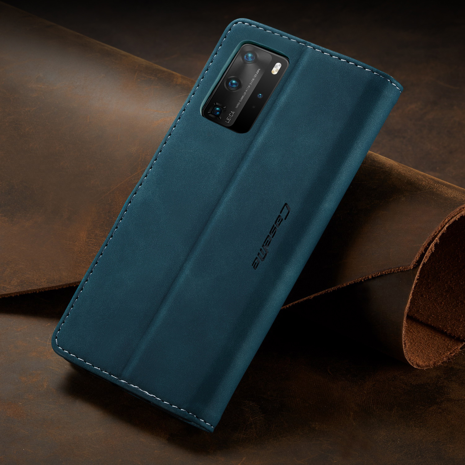Bao da cao cấp dành cho Huawei P40 Pro dạng ví chính hãng Caseme - Hàng Nhập Khẩu