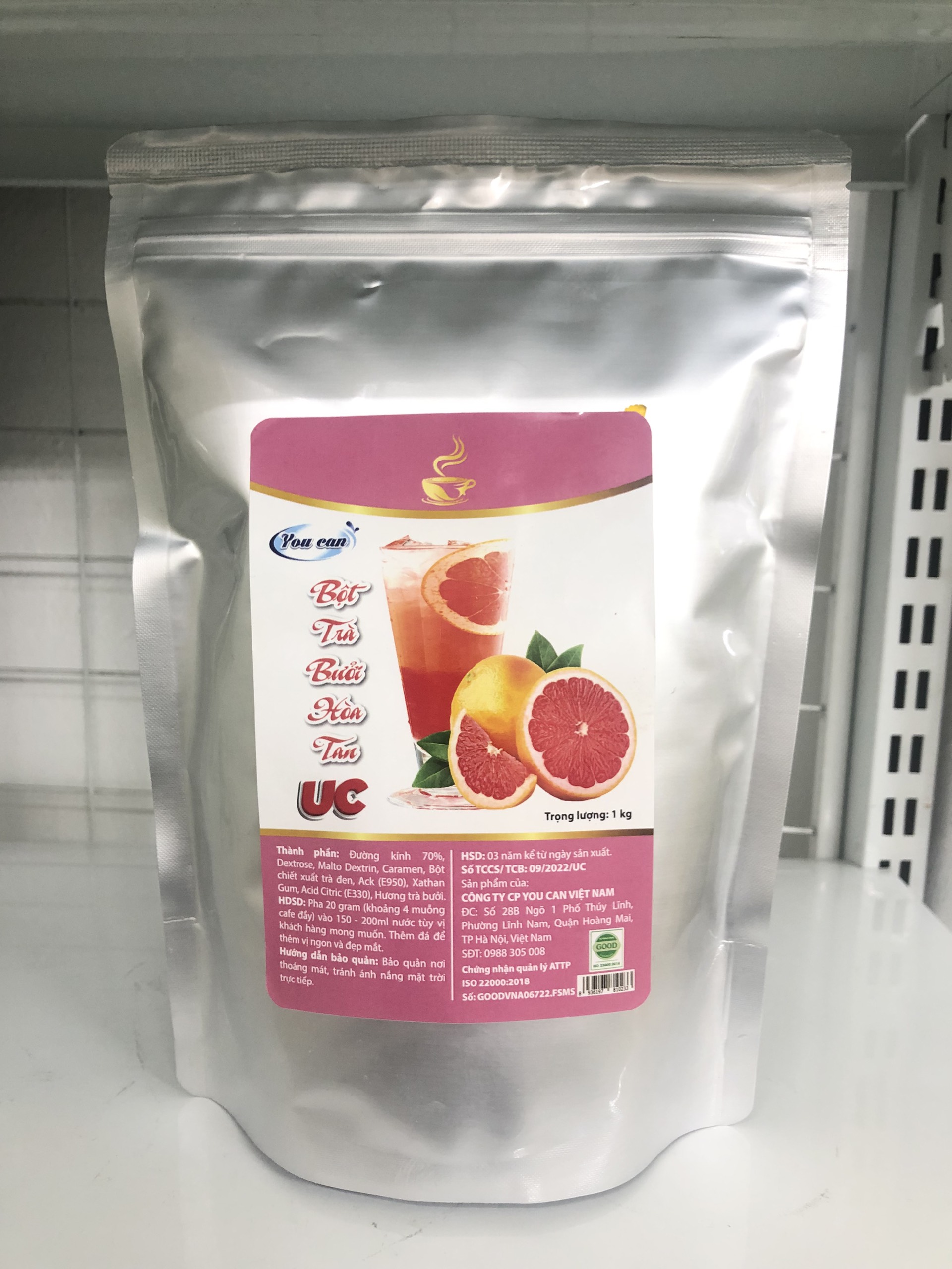 [Siêu rẻ/ Gói 1kg]Trà Bưởi Hòa Tan UC hàng chính hãng/ Bột trà hoa quả PHA SẴN SIÊU NHANH thơm ngon chuẩn vị.