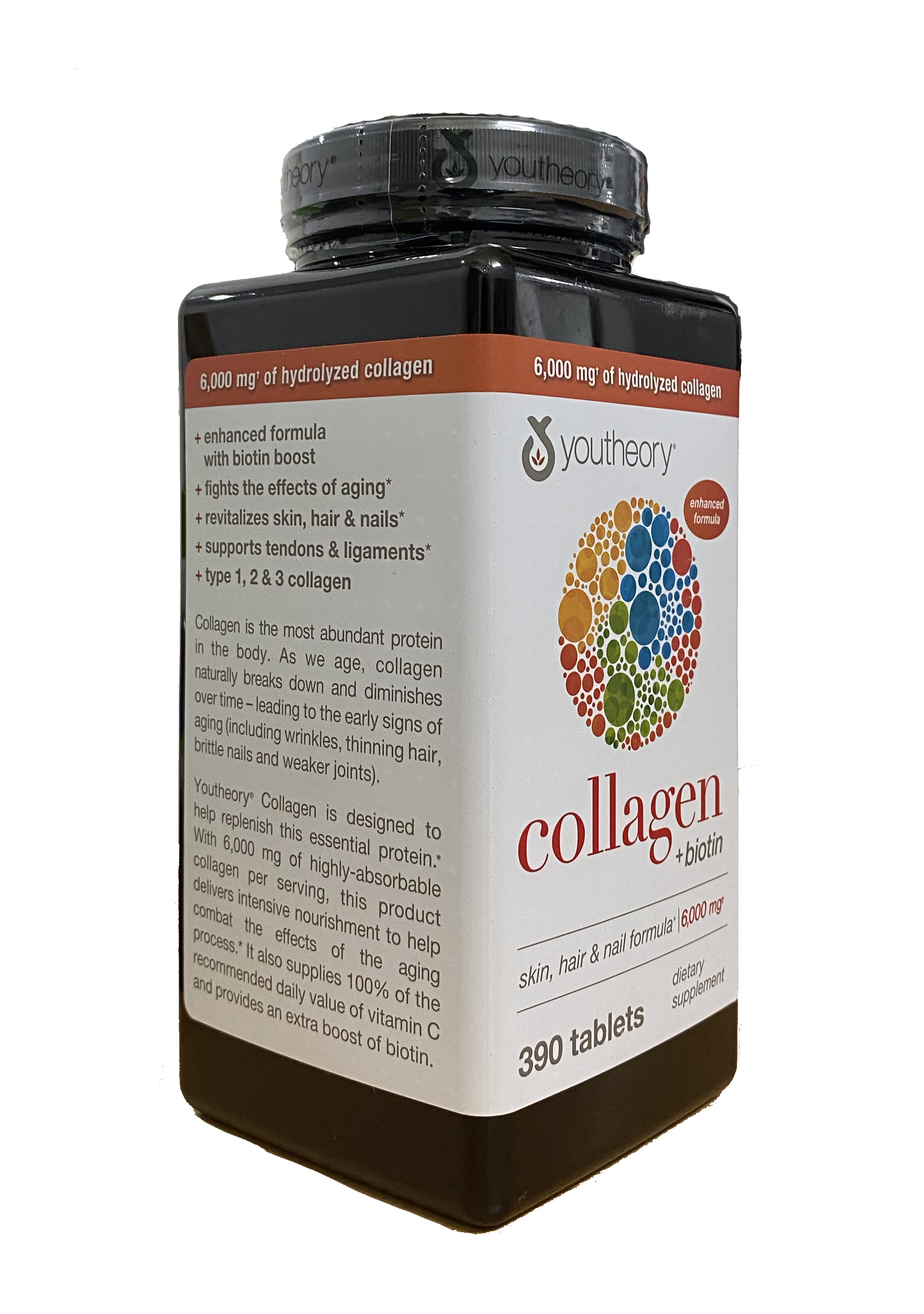 Collagen+Biotin Youtheory Mỹ (Collagen Type 1-2-3) - QuaTangMe Extaste