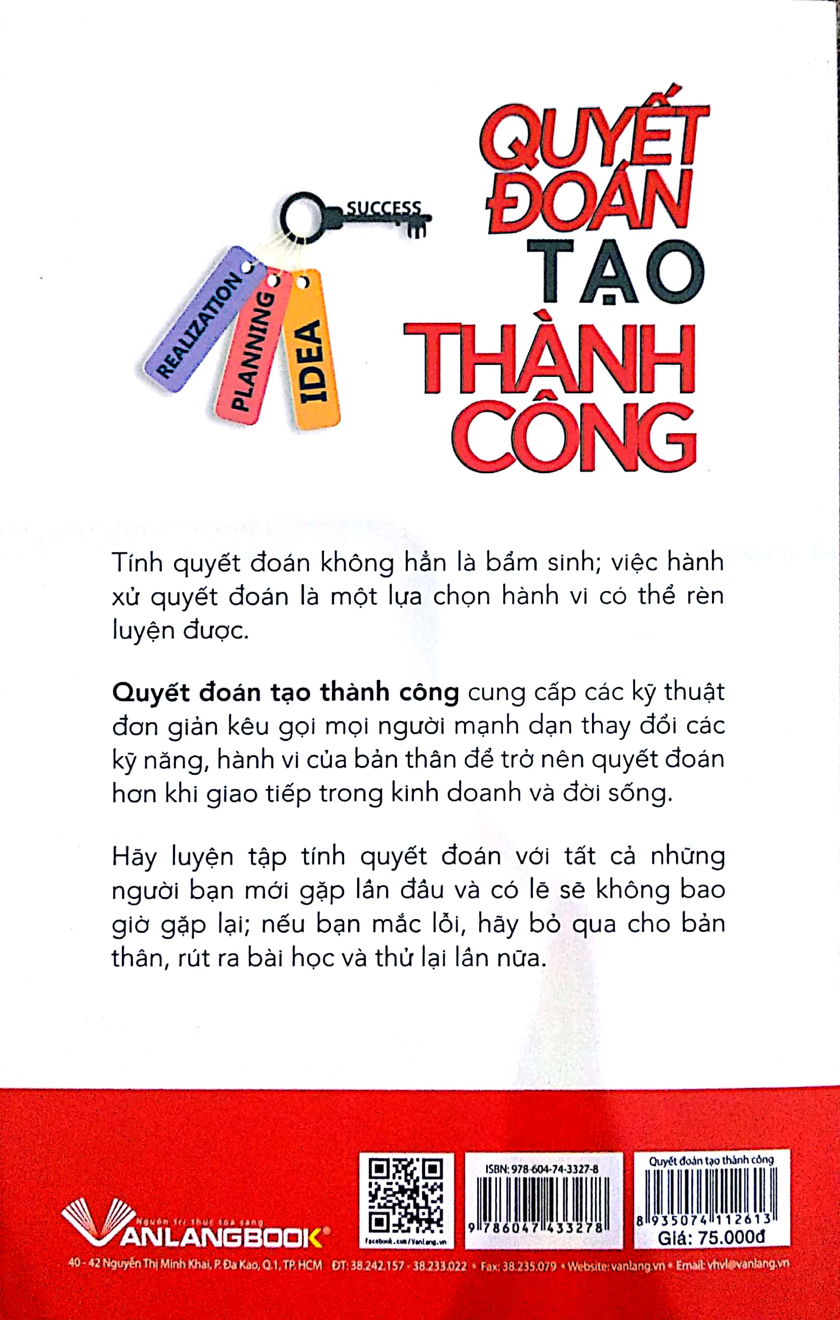 Quyết Đoán Tạo Thành Công - Lạc Nguyên - Vanlangbooks