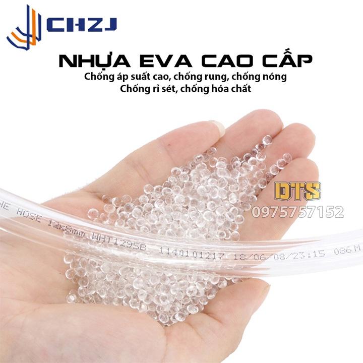 Bộ 15m ống dây hơi khí nén EVA Đài Loan CHZJ 5x8mm, khớp nối nhanh SPPP tự động, chịu áp lực suất cao, độ bền vượt trội