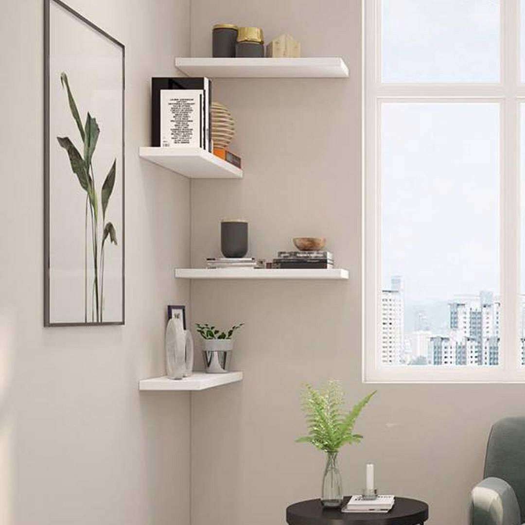 Kệ Gỗ Treo Tường Thanh Ngang SMLIFE WS60 Bằng Gỗ MDF Phủ Melamin Trang Trí Cho Căn Hộ Nhỏ