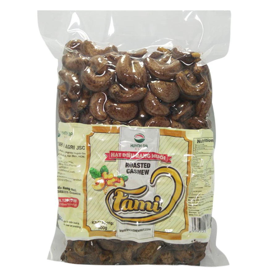 Hạt Điều Rang Muối Vỏ Lụa Fami (500g)