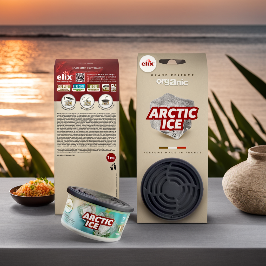 Sáp Thơm để Taplo Ô tô Elix - Hương Arctic Ice (Mát lạnh - sảng khoái)