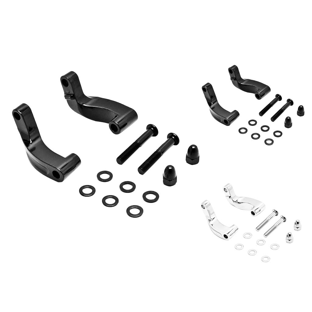 Mirror Relocation Extension Adapter Kit For Harley 06-17 Motorcycles