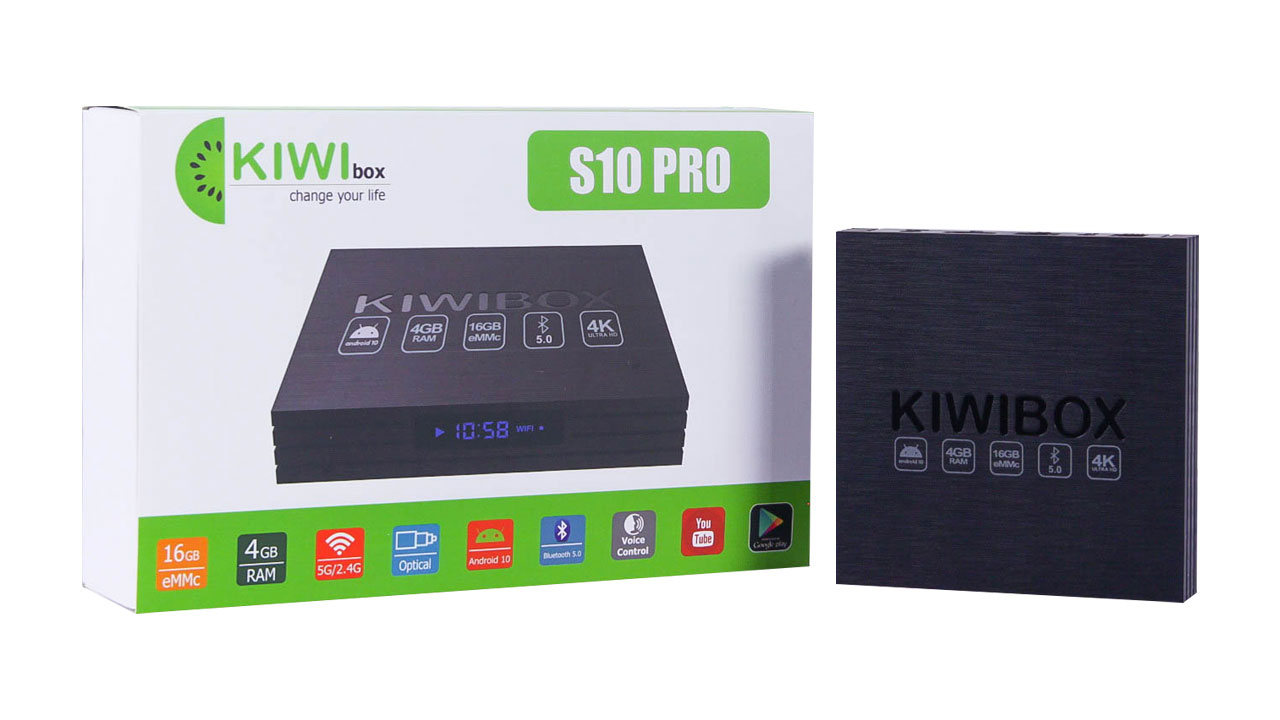 ANDROID KIWIBOX S10 PRO Max RAM 4GB BLUETOOTH 5.0 - Hàng chính hãng