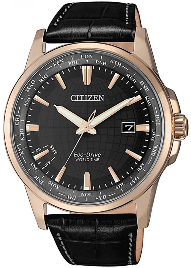 Đồng Hồ Nam Citizen Dây Da BX1008-12E - Mặt Đen (Sapphire)