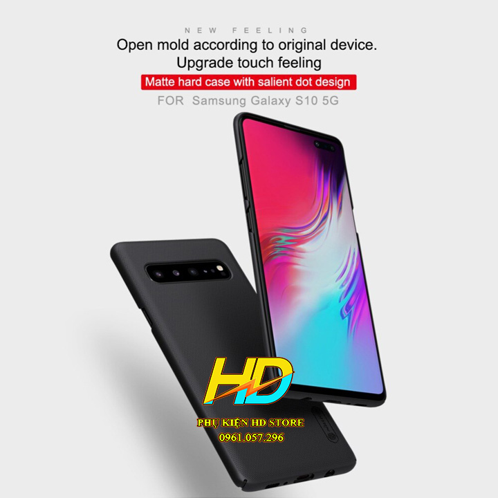 Ốp lưng Dành cho Samsung S21 5G Chính Hãng Nillkin Dạng sần, chống bám vân tay và mồ hôi tay - Hàng Chính hãng