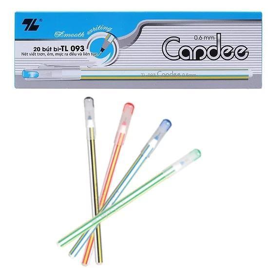 Hộp 20 Bút Bi Thiên Long Candee TL-093 - Mực Xanh