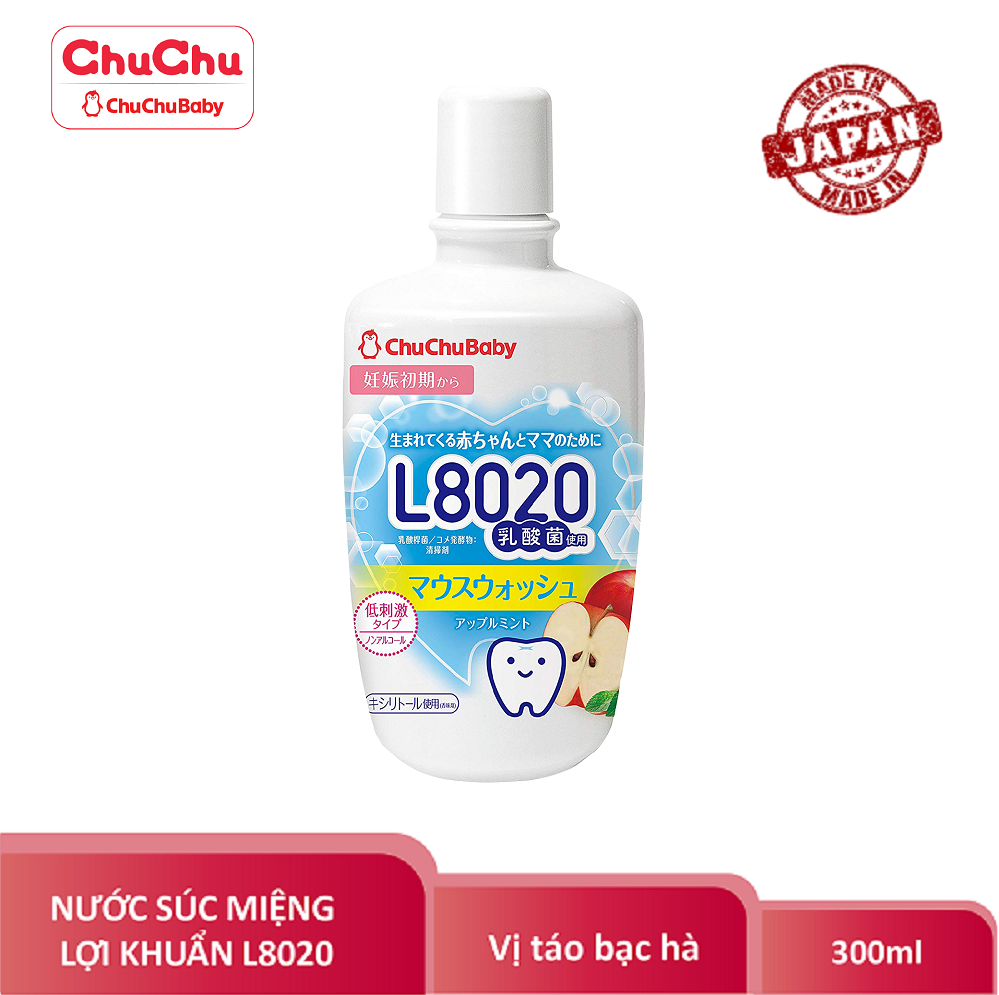 Nước Súc Miệng Lợi Khuẩn L8020 Ngừa Sâu Răng Chuchubaby Vị Táo Bạc Hà  Cho Bé - Mẹ Bầu