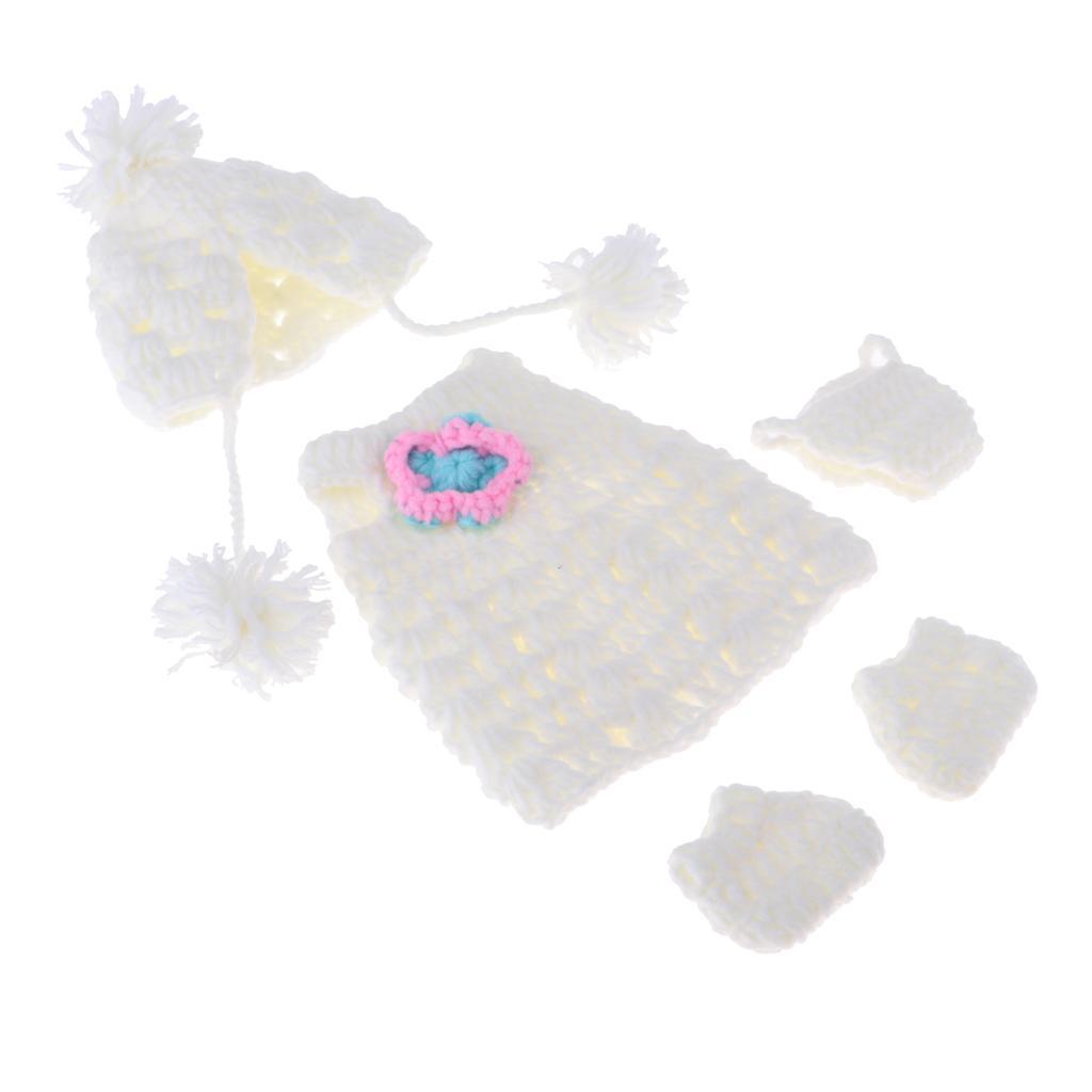Adorable Reborn Doll Knitted Dress for 30cm Baby Doll Accessories