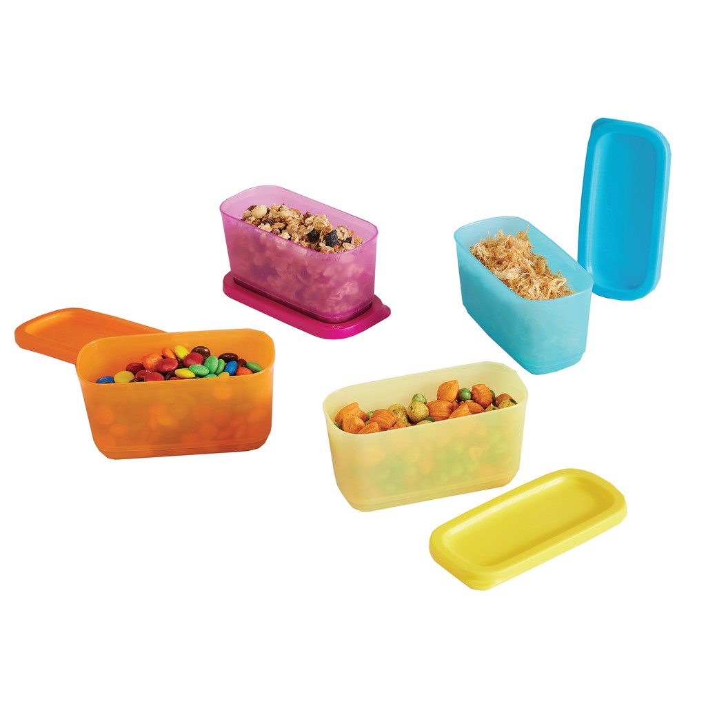 Bộ Hộp Bảo Quản Thực Phẩm Mini Rectangular 250ml - 4 Hộp