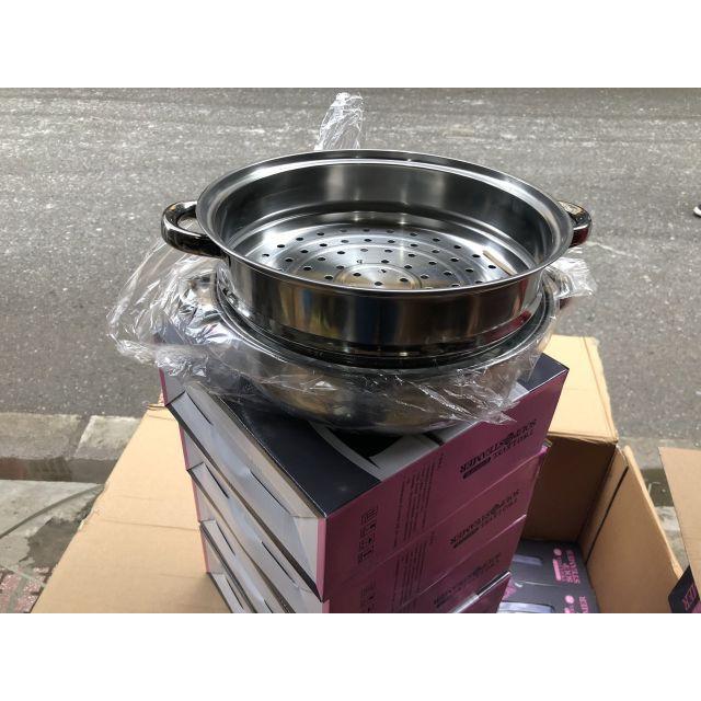 Nồi hấp 2 tầng, đa năng, inox cao cấp. Hàng loại 1 sáng bóng, dày dặn, dùng trên mọi loại bếp - Smart Ho