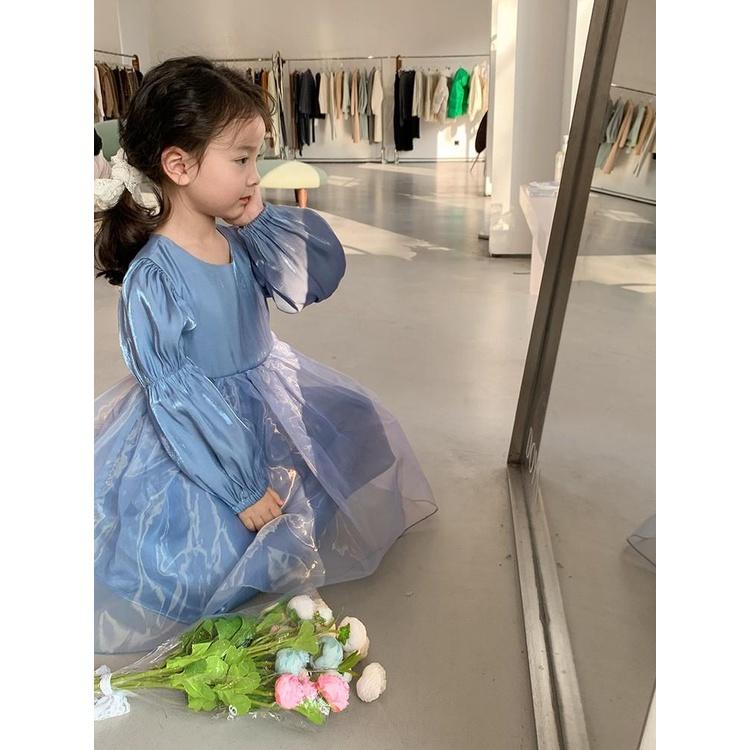 TA107 Váy VOAN T029 AmbbKids bé gái từ 4 - 10 Tuổi