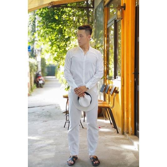 ÁO SƠ MI ĐŨI DÀI TAY - CỔ TÀU