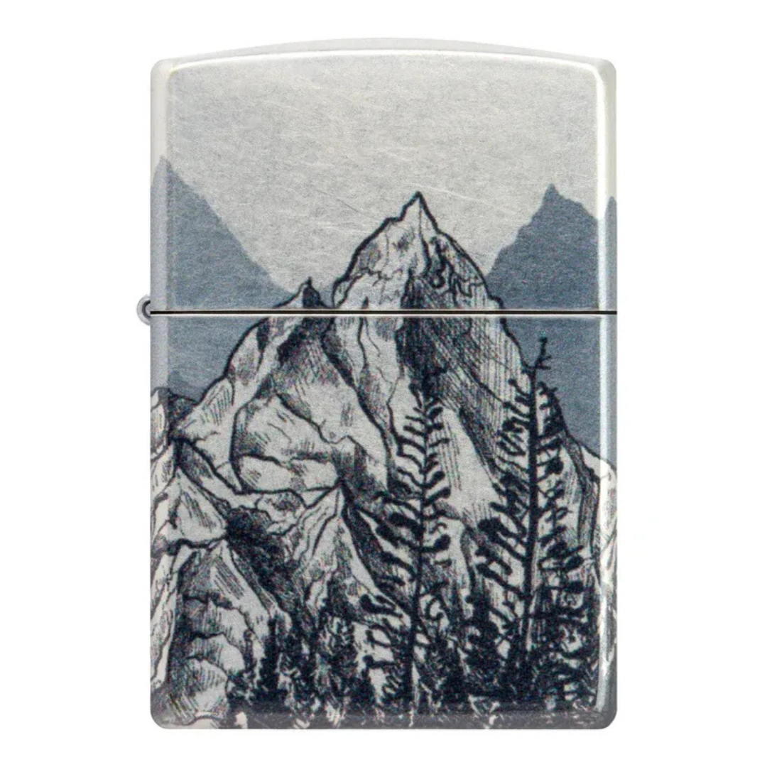 Zippo Mountain Design Chính Hãng – Bật Lửa Họa Tiết Núi Cao Cấp